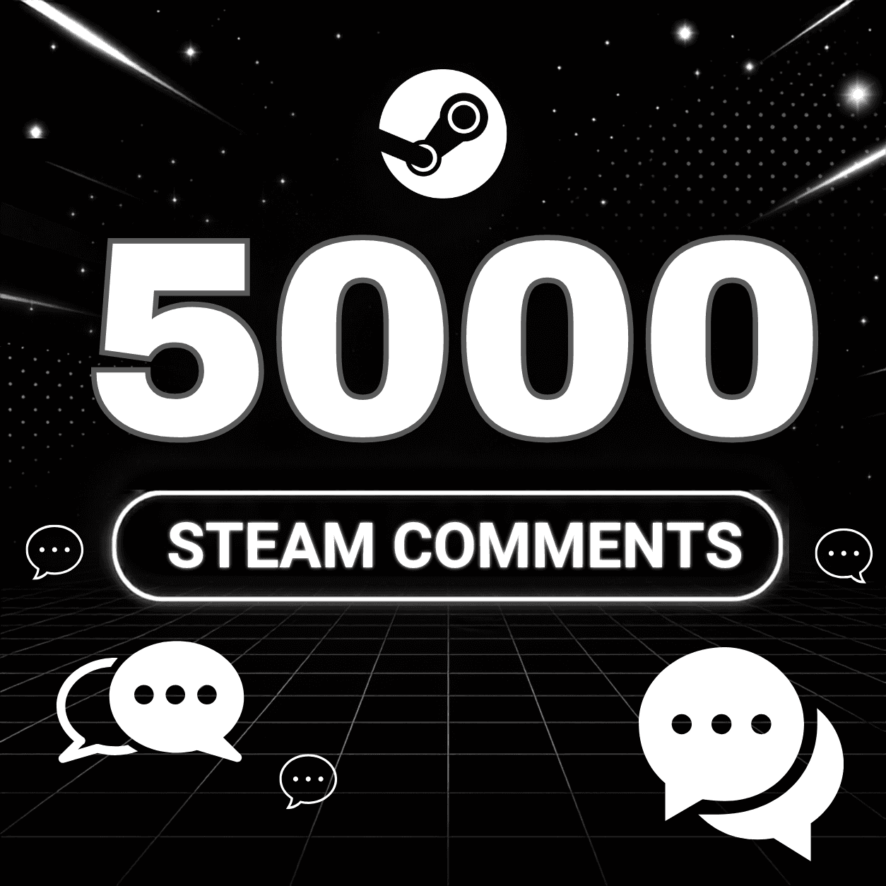 5.000 Steam Comments