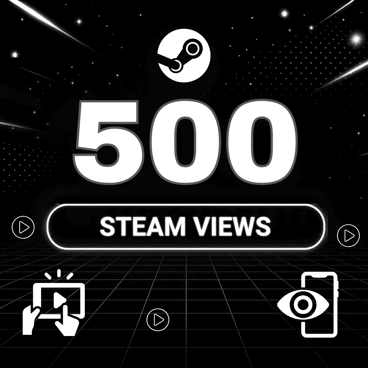 500 Steam Views