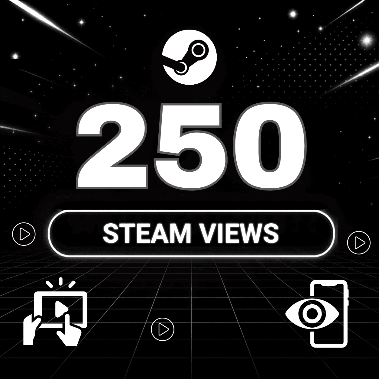 250 Steam Views