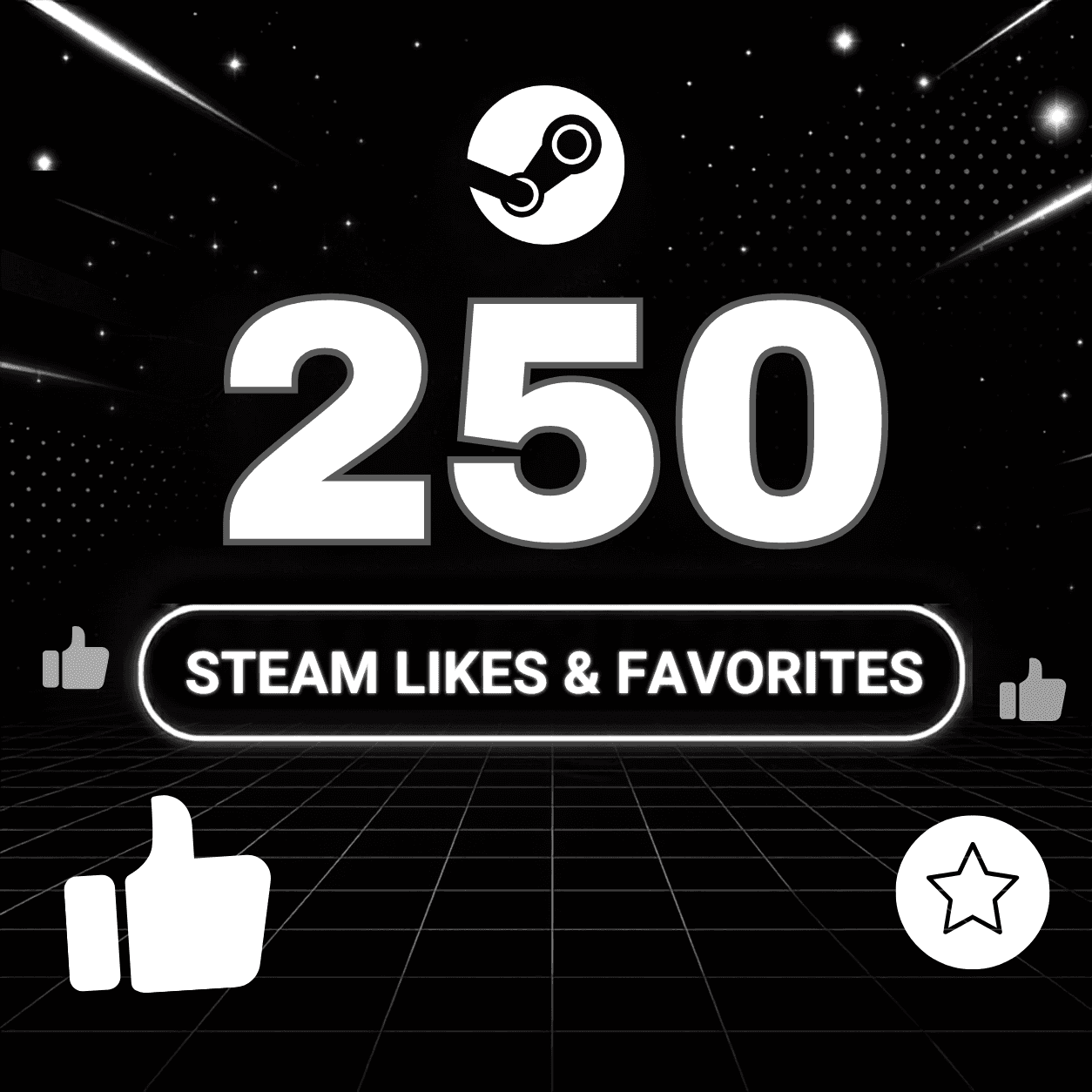 250 Likes & Favorites