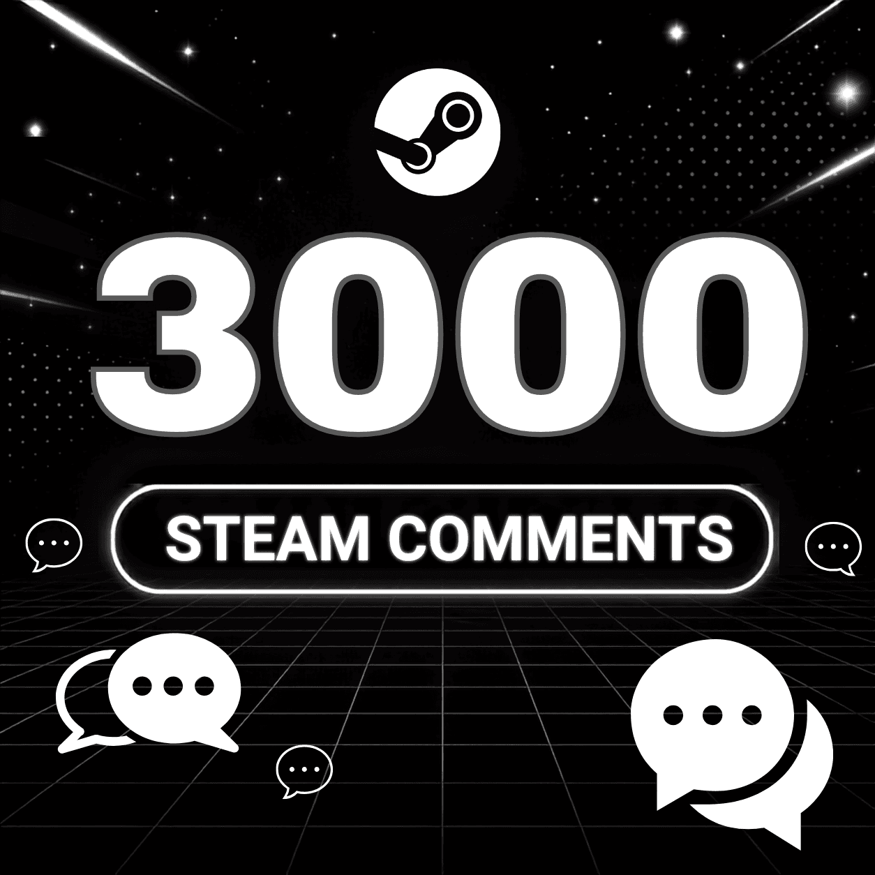 3.000 Steam Comments