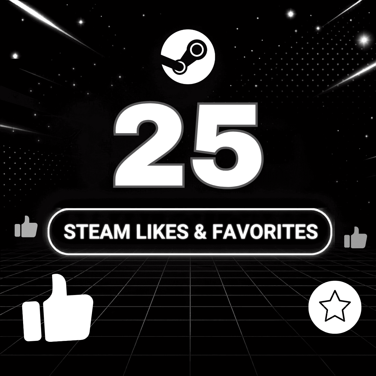 25 Likes & Favorites