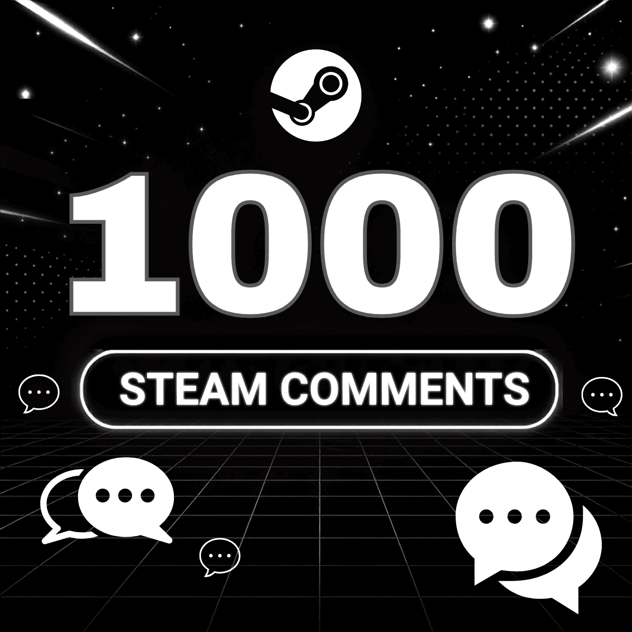 1.000 Steam Comments