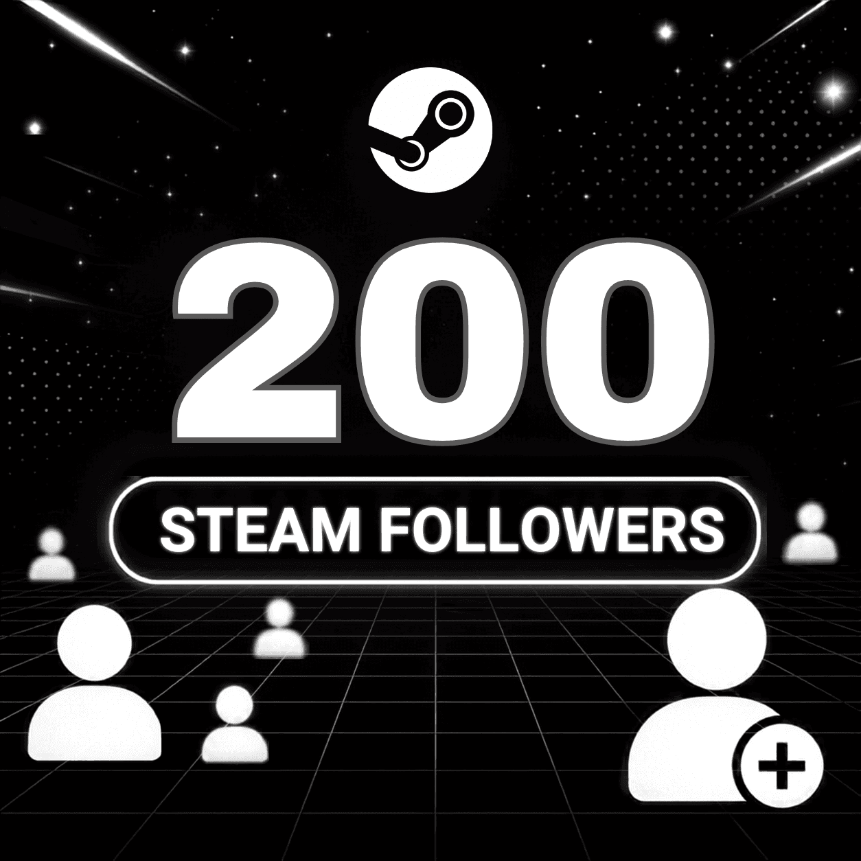 200 Steam followers