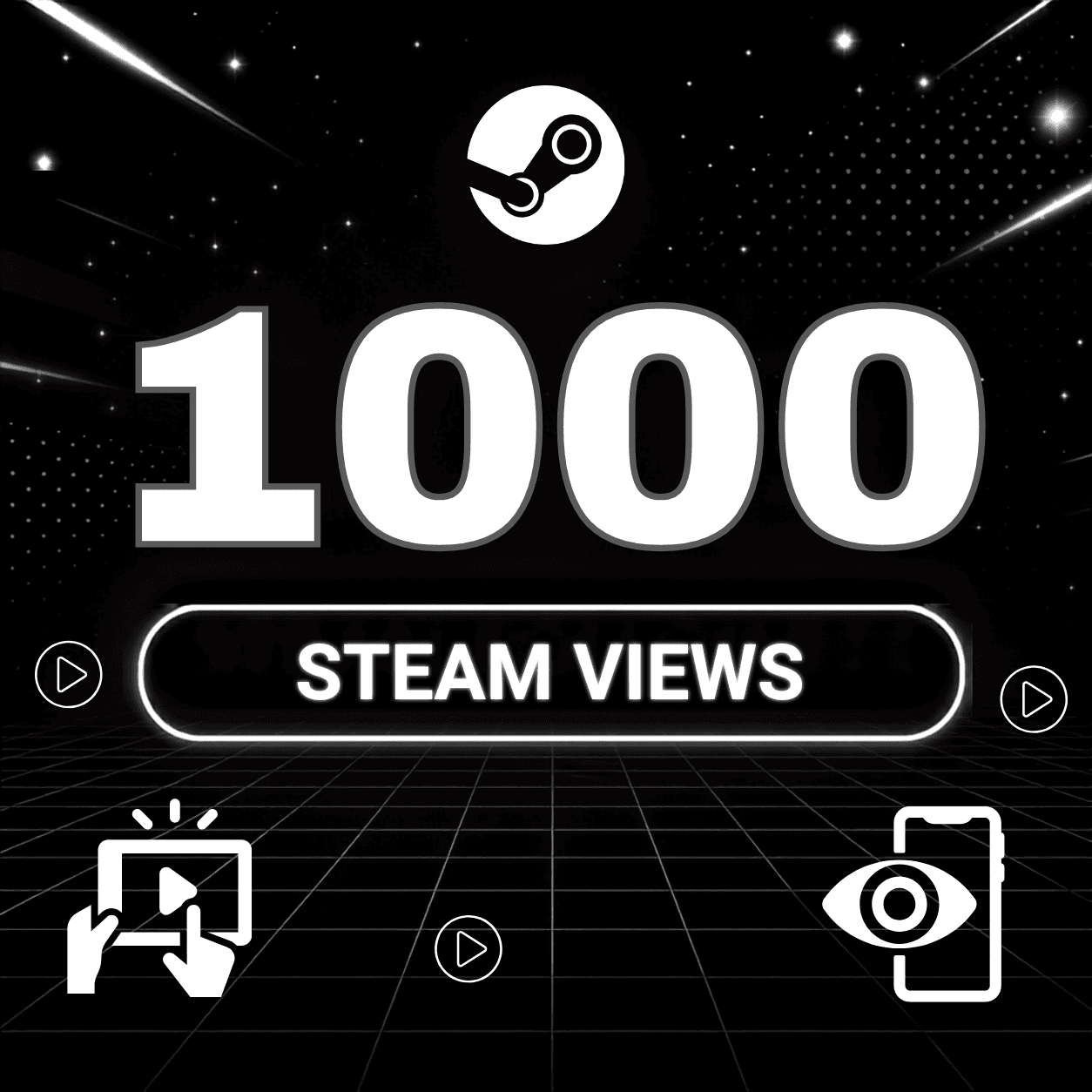 1.000 Steam Views